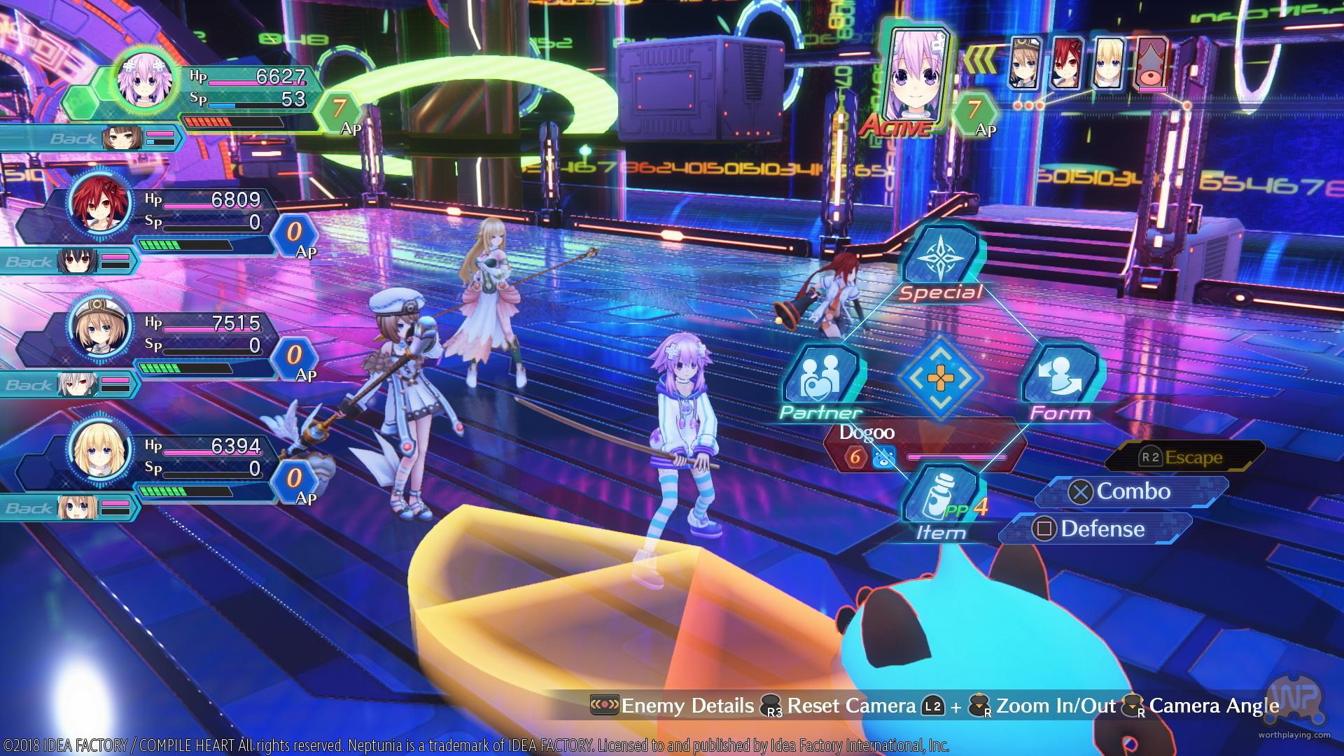 Battle ui. Megadimension Neptunia VIIR. Megadimension Neptunia VIIR (поддержка VR).